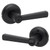 Kwikset 980-740TDL-514 Matte Black Single Cylinder Deadbolt with Trafford Keyed Entry Lever