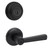 Kwikset 980-740TDL-514 Matte Black Single Cylinder Deadbolt with Trafford Keyed Entry Lever