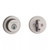 Kwikset 158RDT-405LRLRDT-15 Satin Nickel Milan Single Cylinder Deadbolt with Keyed Entry Passage Lever and Round Rose