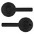 Kwikset 158RDT-740HYL-514 Matte Black Milan Single Cylinder Deadbolt with Henley Entry Lever