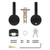 Kwikset 158RDT-740HYL-514 Matte Black Milan Single Cylinder Deadbolt with Henley Entry Lever