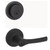 Kwikset 158RDT-740HYL-514 Matte Black Milan Single Cylinder Deadbolt with Henley Entry Lever