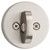 Kwikset 158RDT-740MILRDT-15 Satin Nickel Milan Single Cylinder Deadbolt with Milan Keyed Entry Lever and Round Rose