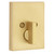 Kwikset 258RCT-4S.STRKP Rectangular Contemporary Low Profile Single Cylinder SmartKey Deadbolt with 6AL Latch and STRKP Strike Pack which includes Square Corner; Round Corner and 5303 Round Corner Full Lip Strikes KA3 Satin Brass Finish