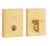 Kwikset 258RCT-740HFLRCT-4 Satin Brass Rectangular Single Cylinder Deadbolt with Halifax Keyed Entry Lever