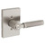 Kwikset 258RCT-740PVLRCT-15 Satin Nickel Rectangular Single Cylinder Deadbolt with Prava Keyed Entry Lever