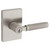 Kwikset 258RCT-740PVLRCT-15 Satin Nickel Rectangular Single Cylinder Deadbolt with Prava Keyed Entry Lever