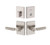 Kwikset 258RCT-740PVLRCT-15 Satin Nickel Rectangular Single Cylinder Deadbolt with Prava Keyed Entry Lever