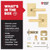 Kwikset 258RCT-740PVLRCT-4 Satin Brass Rectangular Single Cylinder Deadbolt with Prava Keyed Entry Lever