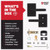Kwikset 258RCT-740PVLRCT-514 Matte Black Rectangular Single Cylinder Deadbolt with Prava Keyed Entry Lever