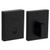 Kwikset 258RCT-740PVLRCT-514 Matte Black Rectangular Single Cylinder Deadbolt with Prava Keyed Entry Lever