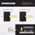 Kwikset 258RCT-740PVLRCT-5144 Matte Black with Satin Brass Grip Rectangular Single Cylinder Deadbolt with Prava Keyed Entry Lever