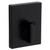 Kwikset 258RCT-740PVLRCT-5144 Matte Black with Satin Brass Grip Rectangular Single Cylinder Deadbolt with Prava Keyed Entry Lever