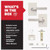 Kwikset 720MALRCT-15 Mirada Reeded Pattern Lever with Contemporary Rectangular Rose Passage Door Lock with 6AL Latch and RCS Strike Satin Nickel Finish