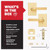 Kwikset 720MALRCT-4 Mirada Reeded Pattern Lever with Contemporary Rectangular Rose Passage Door Lock with 6AL Latch and RCS Strike Satin Brass Finish