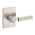 Kwikset 740MALRCT-15S Mirada Reeded Pattern Lever with Contemporary Rectangular Rose Entry Door Lock SmartKey with 6AL Latch and RCS Strike Satin Nickel Finish
