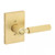 Kwikset 258RCT-740MALRCT-4 Satin Brass Rectangular Single Cylinder Deadbolt with Mirada Keyed Entry Lever Kwikset 258RCT-740MALRCT-4 Satin Brass Rectangular Single Cylinder Deadbolt with Mirada Keyed Entry Lever