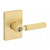 Kwikset 258RCT-740MALRCT-4 Satin Brass Rectangular Single Cylinder Deadbolt with Mirada Keyed Entry Lever Kwikset 258RCT-740MALRCT-4 Satin Brass Rectangular Single Cylinder Deadbolt with Mirada Keyed Entry Lever