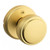 Kwikset 788SOK-4 Sora Knob with Traditional Round Rose Half Dummy Satin Brass Finish
