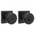 Kwikset 300MNKSQT-514 Maven Knob Square Rose Privacy Door Lock with 6AL Latch and RCS Strike Matte Black Finish