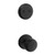 Kwikset 973SOK-514 Dummy Interior Sora Knob with Traditional Round Rose Trim Matte Black Finish