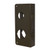 Don-Jo 154-10B-CW Oil Rubbed Bronze Door Wrap-Around with 1-1/2" Hole on top and 2-1/8" Hole on bottom with 4" centers