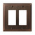 Amerock BP36519ORB 7-3/10" x 4-3/4" Mulholland Double Rocker Wall Plate Oil Rubbed Bronze Finish