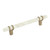 Amerock BP36649MWBBZ Carrione 5-1/16" (128 mm) Center to Center Cabinet Pull Marble White and Golden Champagne Finish