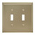 Amerock BP36515BBZ 7-3/10" x 4-3/4" Mulholland Double Toggle Wall Plate Golden Champagne Finish