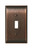 Amerock BP36500ORB 4-9/10" x 2-9/10" Candler Single Toggle Wall Plate Oil Rubbed Bronze Finish