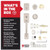 Kwikset 818BFH-971SOK-15S Single Cylinder Brentford Exterior Handleset with Sora Knob with SmartKey with RCAL Latch and RCS Strike Satin Nickel Finish