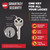 Kwikset 818BFH-971TDL-15S Single Cylinder Brentford Exterior Handleset with Trafford Lever with SmartKey with RCAL Latch and RCS Strike Satin Nickel Finish
