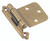 Amerock BPR7630BB Variable Overlay Self Closing Face Mount Cabinet Hinge 2 Pack Burnished Brass Finish