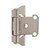 Amerock BPR7566G10 1/4" (6 mm) Self Closing Partial Wrap Overlay Cabinet Hinge Satin Nickel Finish