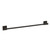 GEO EM2458-MB 24" x 5/8" Emerson Towel Bar with 2" x 2" Base Matte Black Finish