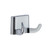 GEO OLDRH-PC 1-7/16" x 2-7/16" Olson Double Robe Hook Polished Chrome Finish