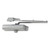 LCN 1250RWPAAL Parallel Arm Adjustable 1-5 Surface Mounted Regular Door Closer with TBSRT Thru Bolts 689 Aluminum Finish