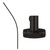 GEO SRC5F-MB 5' Curved Shower Rod with Flange Matte Black Finish