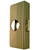 Don-Jo 4-AB-CW Antique Brass Door Wrap-Around for Cylindrical Door Locks with 2-1/8" Hole