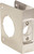 Don-Jo 51-S-CW Satin Steel Door Wrap-Around for Cylindrical Door Locks with 2-1/8" Hole