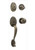 Weslock 2105/2104-E-A Antique Brass Lexington Dummy Handleset Eleganti Knob