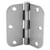 Don-Jo RPB73535-58-651 US26 Polished Chrome Plated, Clear Coated 3-1/2" 5/8 Radius Residential Hinge