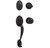 Weslock 2115/2100-U-1 Oil Rubbed Bronze Lexington Single Cylinder Handleset Bordeau Lever