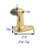 Emtek 2253US3 Lifetime Brass Goose Style Door Stop