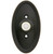 Emtek 2402US19 Flat Black Doorbell Button with Oval Rosette