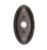 Emtek 2414FB Flat Black Doorbell Button with #14 Style Rosette