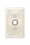 Emtek 2451US19 Flat Black Doorbell Button with Arts & Crafts Rosette