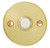 Emtek 2458US19 Flat Black Doorbell Button with Disk Rosette