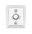 Emtek 2404US26 Polished Chrome Doorbell Button with Wilshire Rosette