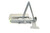 LCN 4111FLALLH Left Hand Heavy Duty Parallel Arm Fusible Link Push Side Mount Adjustable 1-5 Door Closer with TBSRT Thru Bolts 689 Aluminum Finish